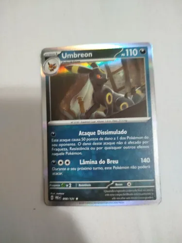 Carta pokemon umbreon foil 