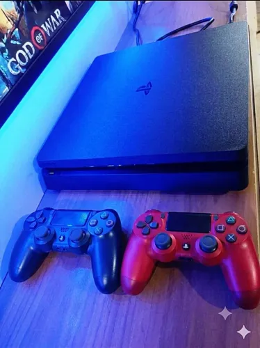 VENDO PS4 SLIM NOVO , 158 JOGOS , COMPLETO