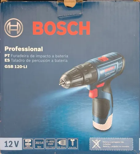 Parafusadeira Furadeira Bosch 12V NOVA