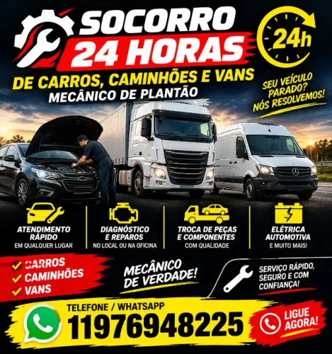 SOCORRO ELETRICO E MECANICO 24 HRS
