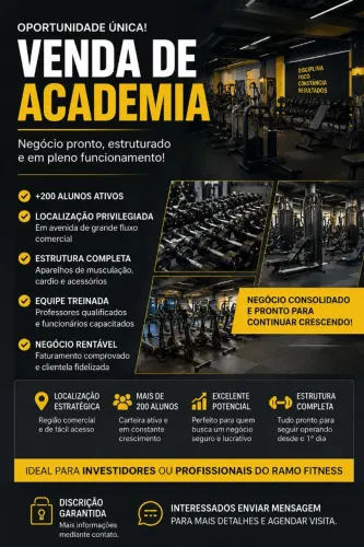Vendo academia em funcionamento 