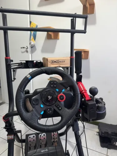 Simulador ExtremeSimracing Completo | Volantee Cambio G29 Modificado + Freio de Mão