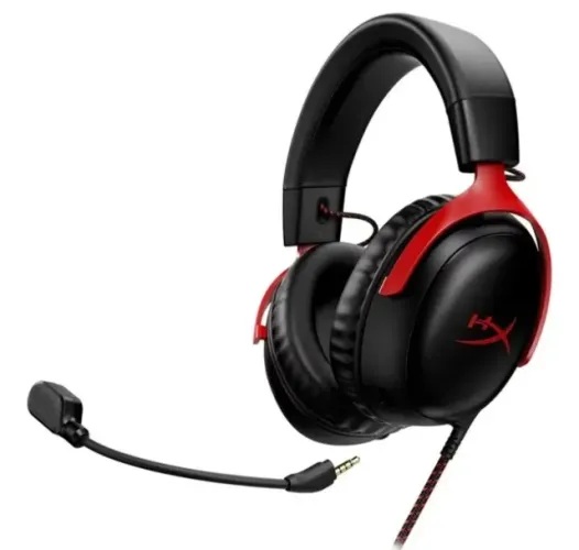 Headset Gamer HyperX Cloud IlI 3 - DTSX Drivers 53mm, USB, PC, PS5, PS4, XBOX Séries X|S,