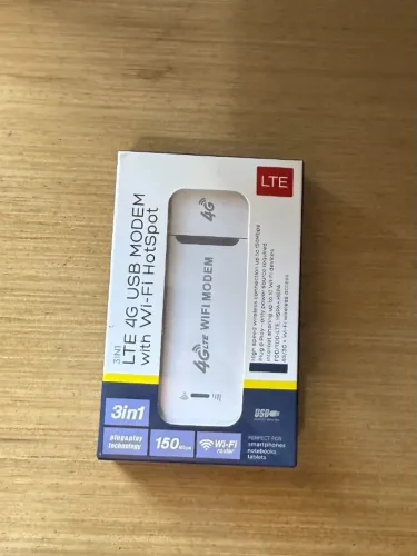Modem USB 4G LTE com Wi-Fi Hotspot 150 Mbps