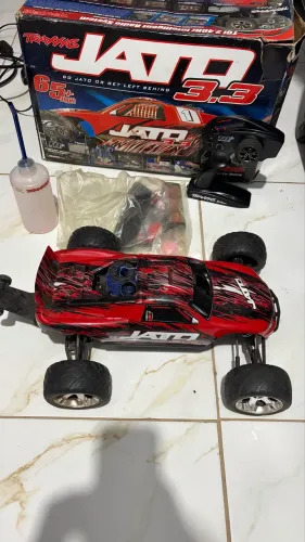 Automodelo carro controle remoto a gasolina traxxas jatto 3.3