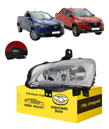 Farol Milha Cibie Auxiliar Strada 2021 2022 23 2024 2025 L.d Cristal