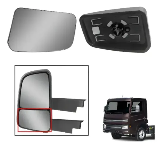 Lente Retrovisor Menor Vw Delivery 2018 Até 2022 Com Base