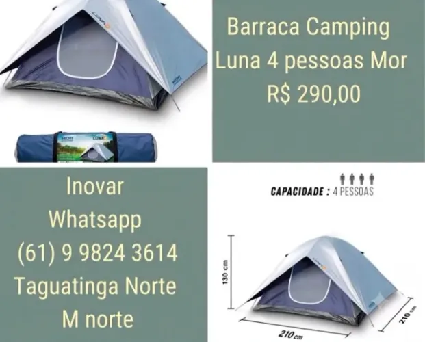 Barraca Luna 4 Pessoas Mor