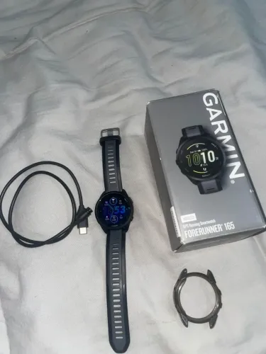 smartwatch garmin forerunner 165 preto