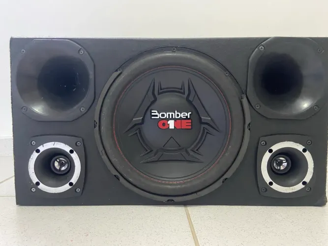 Caixa Trio Completa Bomber One + 2 Driver Corneta 2 Tweeter