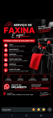 ME CONTRATE PARA FAXINA 