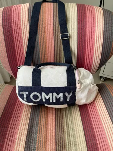Bolsa mala Tommy Hilfiger original Rosa Claro
