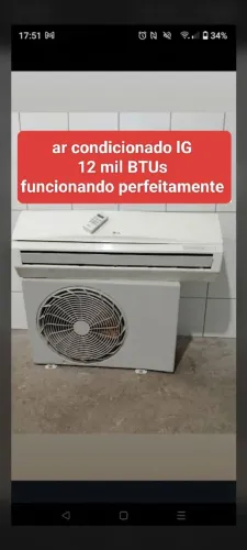 Ar condicionado lG 12 mil BTUs 