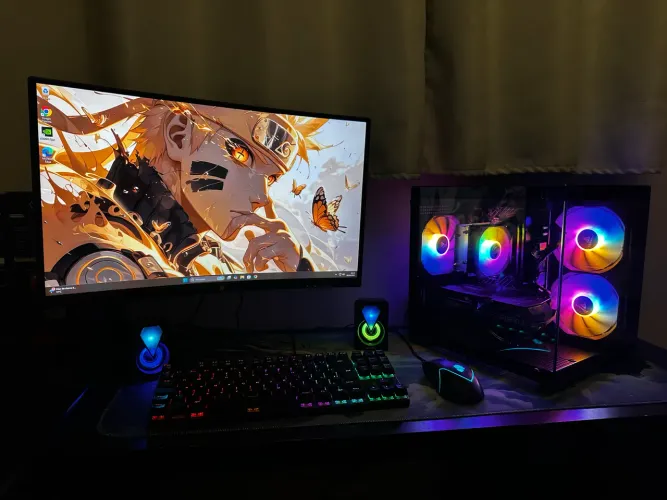 PC GAMER COMPLETO | RYZEN 5500 | RTX 3050 | 16GB RAM | MONITOR 180HZ