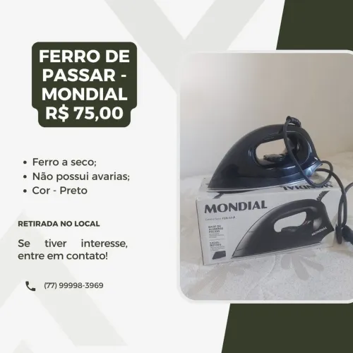 Ferro de Passar - Mondial