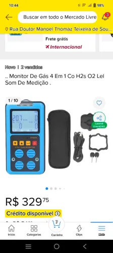 Detector Medidor gases 