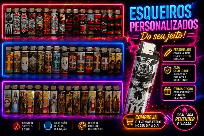 Esqueiros. Personalizsdos. E. Comuns