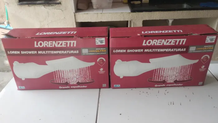 2 chuveiros 220V lorenzete novo