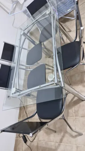 Mesa Retangular de vidro