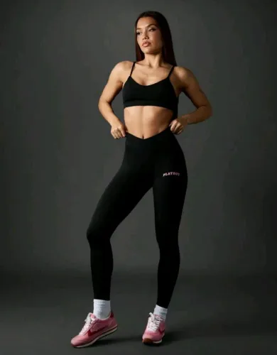Calça Legging Feminina Preta Modelo Levanta Bumbum