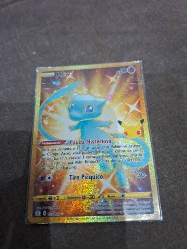 carta Pokemon Mew 025/025 da coleção celebrações
