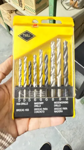  Broca mista HBS 5, 6 e 8mm jg c/ 9 peças 