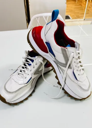 Tênis Couro Reserva Sneaker Spriz Masculino - Branco+Vermelho