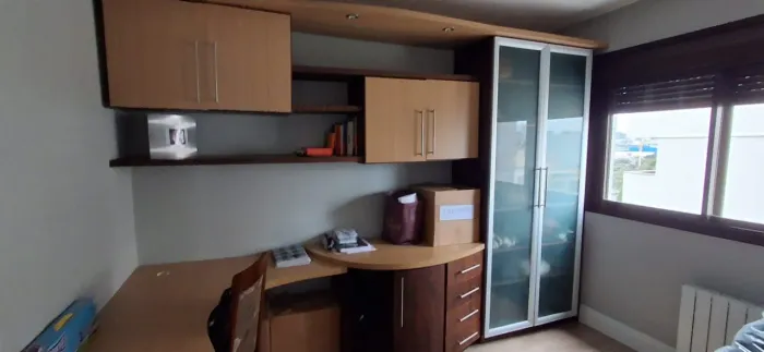 Guarda roupas com escritório e bicama - quarto completo - parcela no cartao