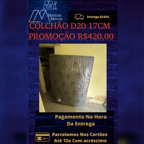 GRANDE PROMOÇÃO COLCHÃO CASAL D20, D28 E D33 17CM ENTREGA GRATIS ACEITA CARTÃO