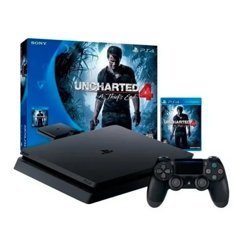 Vendo PlayStation 4 slim com caixa e nota fiscal com mais 30 jogos na conta