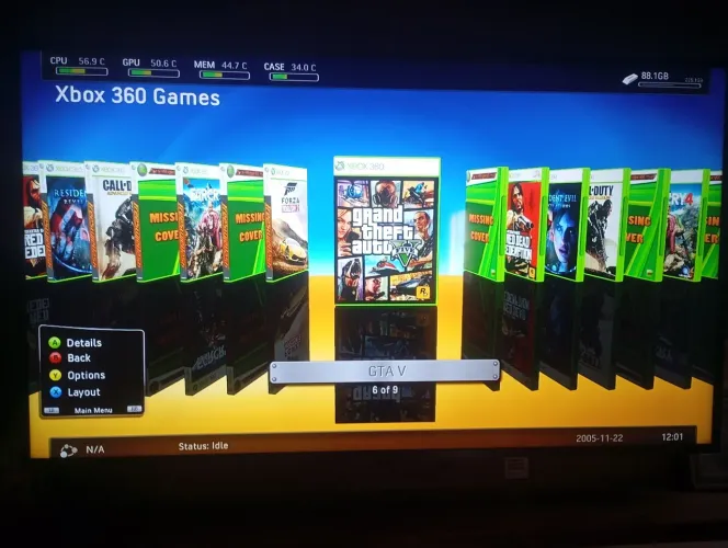 Xbox 360 Slim 250GB RGH (Desbloqueado) + 1 Controle Completo