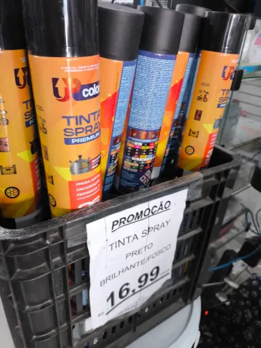 Spray Preto Brilhante Fosco R$16,99un Pix