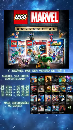 Jogos para PS4/5 - Lego Marvel Collection e Lego Harry Potter