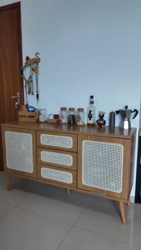 Balcão / Aparador / Buffet com palha natural