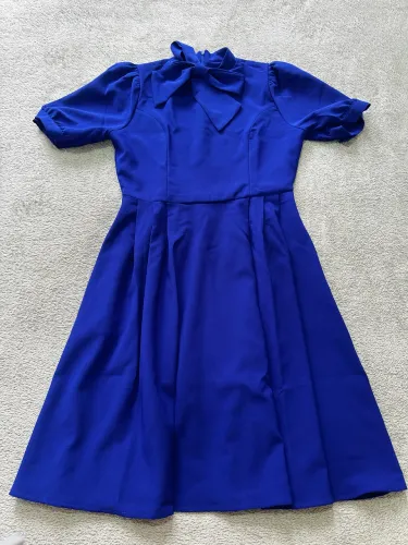 Vestido vintage atemporal azul tamanho M