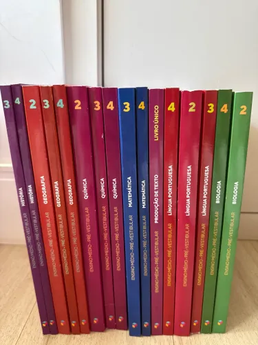 Apostilas Poliedro Pré-Vestibular - 16 Livros Sem Uso