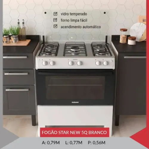 Fogão Star New 5B $1.180,00