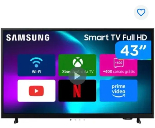 Tv 43 Samsung nova sem uso