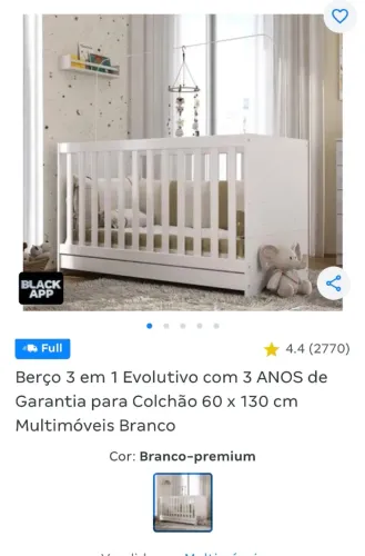 Vendo berço semi novo