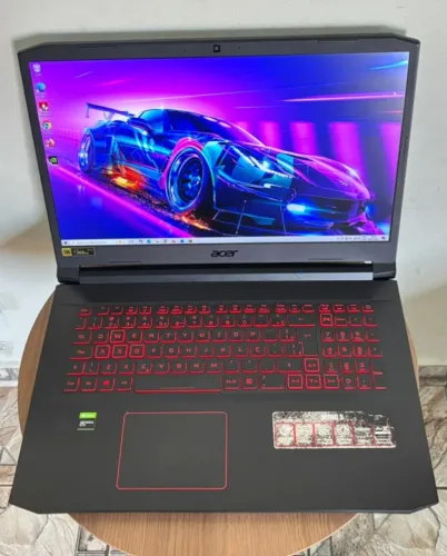 Notebook Gamer Acer Nitro 5 - i7 de 10 Ger.- Mem. de 16GB - SSD 128gb + Hd - GTX 1650 - 17