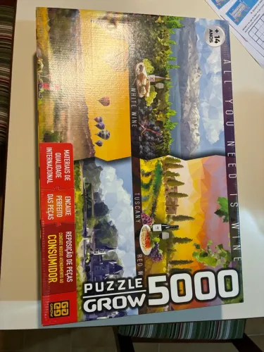 Puzzle Grow 5000 peças Vinhos do Mundo 
