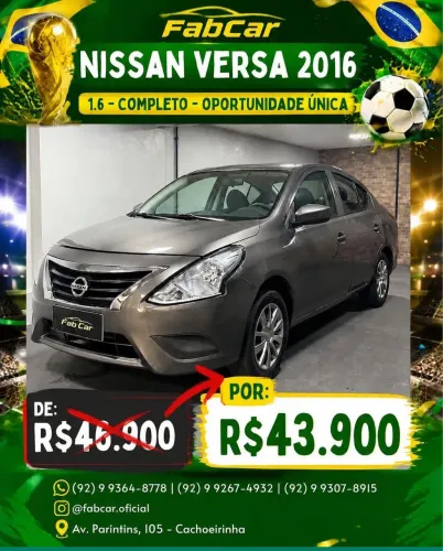 Nissan Versa SV 1.6 16V Flexstart 4P Mec. 2016