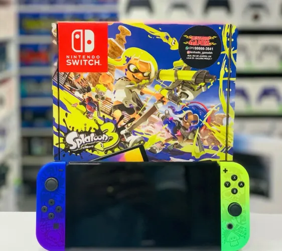 SWITCH OLED 128GB DESBLOQUEADO EDIÇÃO ESPECIAL