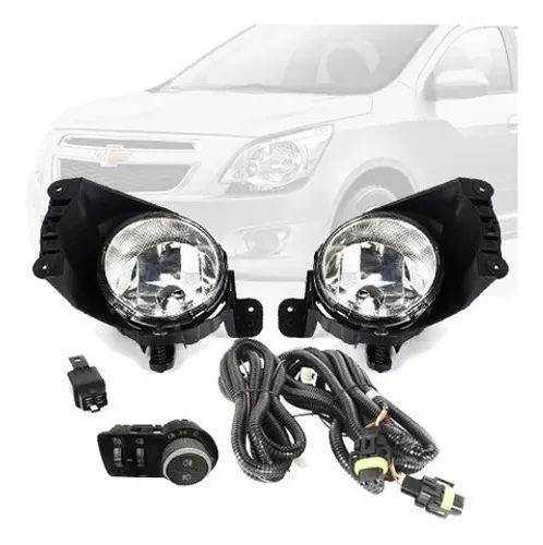 Kit Farol Auxiliar Chevrolet Cobalt / Onix / Spin / Sonic / Prisma / S10 2012