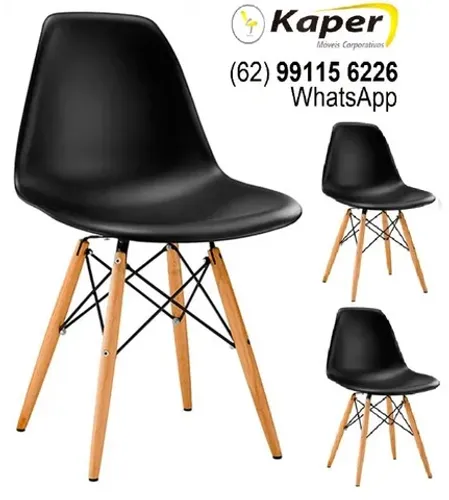 03 Cadeira Charles Eiffel Eames  ( produto novo ) Promoção