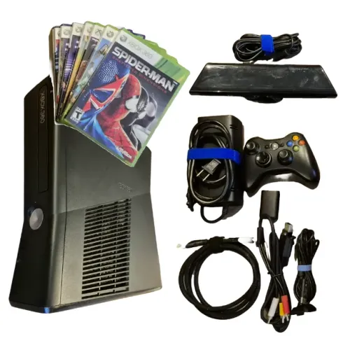 Xbox 360 S importado Completo com 1 controle +Kinect +7 jogos +Hd 250Gb