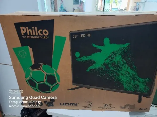 Tv na Caixa com a tela Rachada