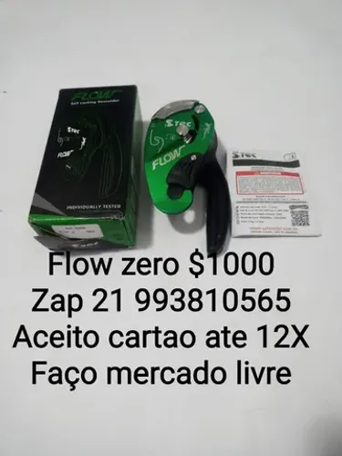 Descensor Flow Safetec jumar ascensor de punho petzl alpinismo rapel escalada