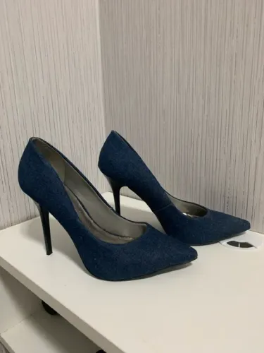 Scarpin Feminino Jeans 