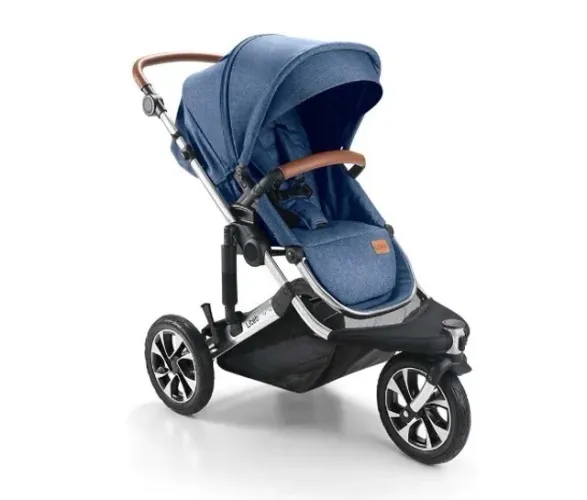 Carrinho de Bebê Litet Jet 3 Rodas Azul - Novo